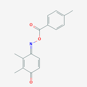 molecular formula C16H15NO3 B5289211 2,3-dimethylbenzo-1,4-quinone O-(4-methylbenzoyl)oxime 