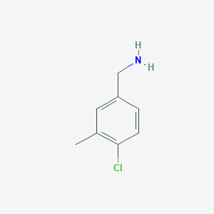 molecular formula C8H10ClN B052893 (4-Chloro-3-methylphenyl)methanamine CAS No. 1155357-58-6