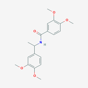 molecular formula C19H23NO5 B5289370 N-[1-(3,4-dimethoxyphenyl)ethyl]-3,4-dimethoxybenzamide 