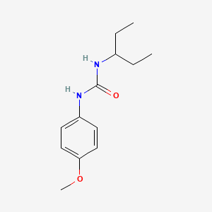 molecular formula C13H20N2O2 B5289402 N-(1-ethylpropyl)-N'-(4-methoxyphenyl)urea 