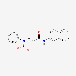 molecular formula C20H16N2O3 B5289450 N-2-naphthyl-3-(2-oxo-1,3-benzoxazol-3(2H)-yl)propanamide 
