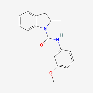 molecular formula C17H18N2O2 B5289574 N-(3-methoxyphenyl)-2-methyl-1-indolinecarboxamide 