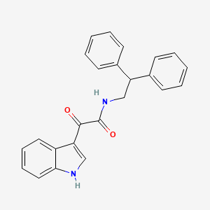 molecular formula C24H20N2O2 B5289778 N-(2,2-diphenylethyl)-2-(1H-indol-3-yl)-2-oxoacetamide 
