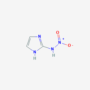 molecular formula C3H4N4O2 B052899 n-nitro-1h-imidazol-2-amine CAS No. 123342-91-6
