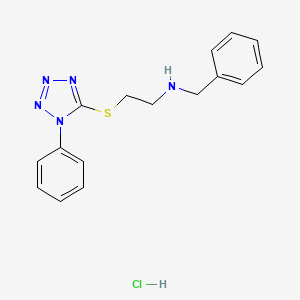 molecular formula C16H18ClN5S B5290264 N-benzyl-2-[(1-phenyl-1H-tetrazol-5-yl)thio]ethanamine hydrochloride 