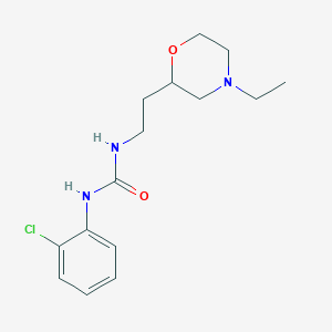 molecular formula C15H22ClN3O2 B5290412 N-(2-chlorophenyl)-N'-[2-(4-ethylmorpholin-2-yl)ethyl]urea 