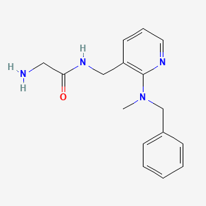 molecular formula C16H20N4O B5290479 N~1~-({2-[benzyl(methyl)amino]pyridin-3-yl}methyl)glycinamide 
