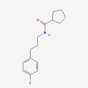 molecular formula C15H20FNO B5290746 N-[3-(4-fluorophenyl)propyl]cyclopentanecarboxamide 