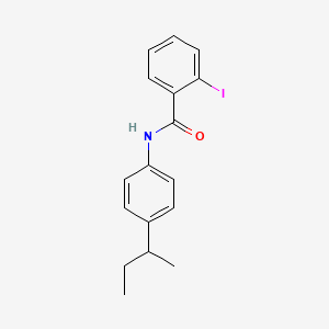 molecular formula C17H18INO B5290784 N-[4-(butan-2-yl)phenyl]-2-iodobenzamide 