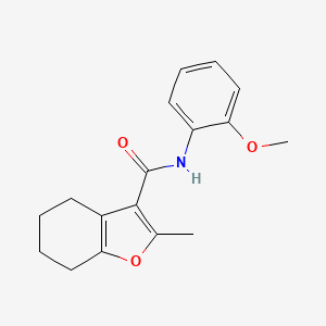 molecular formula C17H19NO3 B5290828 N-(2-methoxyphenyl)-2-methyl-4,5,6,7-tetrahydro-1-benzofuran-3-carboxamide 