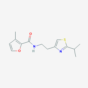 molecular formula C14H18N2O2S B5290906 N-[2-(2-isopropyl-1,3-thiazol-4-yl)ethyl]-3-methyl-2-furamide 