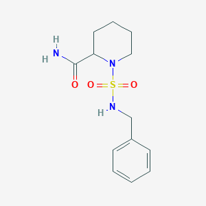 molecular formula C13H19N3O3S B5290958 1-[(benzylamino)sulfonyl]piperidine-2-carboxamide 