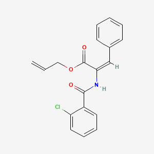 molecular formula C19H16ClNO3 B5291025 prop-2-enyl (E)-2-[(2-chlorobenzoyl)amino]-3-phenylprop-2-enoate 