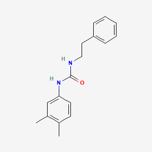 molecular formula C17H20N2O B5291160 N-(3,4-DIMETHYLPHENYL)-N'-PHENETHYLUREA 