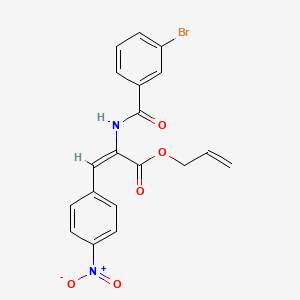 molecular formula C19H15BrN2O5 B5291313 prop-2-enyl (E)-2-[(3-bromobenzoyl)amino]-3-(4-nitrophenyl)prop-2-enoate 