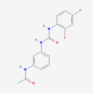 molecular formula C15H13F2N3O2 B5291486 N-(3-{[(2,4-difluorophenyl)carbamoyl]amino}phenyl)acetamide 