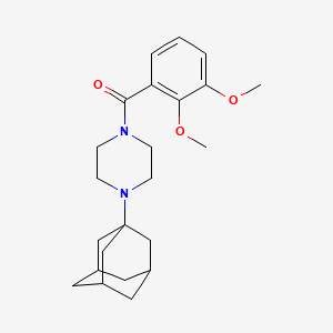 molecular formula C23H32N2O3 B5291737 [4-(1-ADAMANTYL)PIPERAZINO](2,3-DIMETHOXYPHENYL)METHANONE 