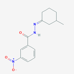 molecular formula C14H17N3O3 B5291934 N'-[(1Z)-3-methylcyclohexylidene]-3-nitrobenzohydrazide 