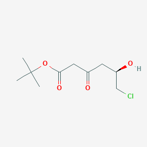 molecular formula C10H17ClO4 B052922 Tert-butyl (R)-6-chloro-5-hydroxy-3-oxohexanoate CAS No. 404958-08-3