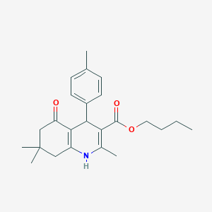 molecular formula C24H31NO3 B5293165 Butyl 2,7,7-trimethyl-4-(4-methylphenyl)-5-oxo-1,4,5,6,7,8-hexahydroquinoline-3-carboxylate 