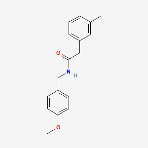 molecular formula C17H19NO2 B5293214 N-[(4-methoxyphenyl)methyl]-2-(3-methylphenyl)acetamide 