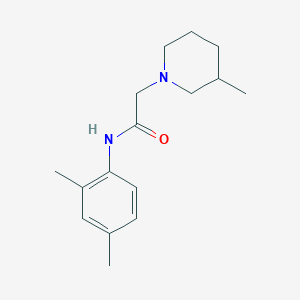 molecular formula C16H24N2O B5293489 N-(2,4-dimethylphenyl)-2-(3-methylpiperidin-1-yl)acetamide 