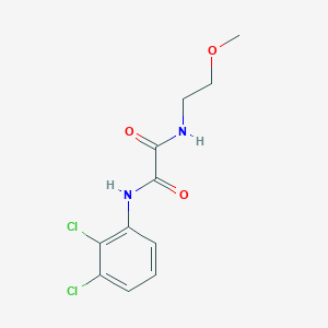 molecular formula C11H12Cl2N2O3 B5293744 N'-(2,3-DICHLOROPHENYL)-N-(2-METHOXYETHYL)ETHANEDIAMIDE 