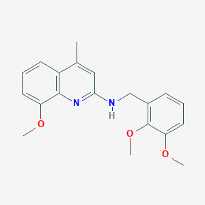molecular formula C20H22N2O3 B5294301 N-[(2,3-dimethoxyphenyl)methyl]-8-methoxy-4-methylquinolin-2-amine 