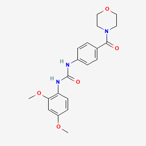 molecular formula C20H23N3O5 B5294337 N-(2,4-DIMETHOXYPHENYL)-N'-[4-(MORPHOLINOCARBONYL)PHENYL]UREA 