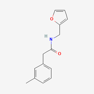 molecular formula C14H15NO2 B5294551 N-(furan-2-ylmethyl)-2-(3-methylphenyl)acetamide 