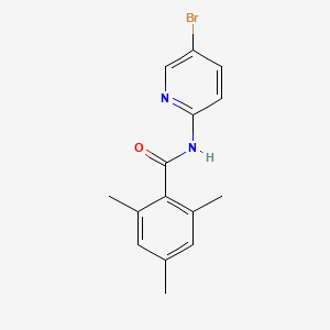 molecular formula C15H15BrN2O B5294555 N-(5-bromopyridin-2-yl)-2,4,6-trimethylbenzamide 