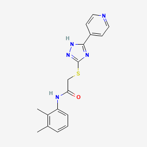 molecular formula C17H17N5OS B5294571 N-(2,3-dimethylphenyl)-2-[(5-pyridin-4-yl-1H-1,2,4-triazol-3-yl)sulfanyl]acetamide 