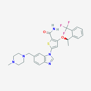 molecular formula C27H28F3N5O2S B529461 GSK461364 CAS No. 929095-18-1