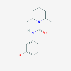 molecular formula C15H22N2O2 B5294907 N-(3-methoxyphenyl)-2,6-dimethylpiperidine-1-carboxamide 