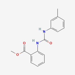 molecular formula C16H16N2O3 B5295618 METHYL 2-[(3-TOLUIDINOCARBONYL)AMINO]BENZOATE 
