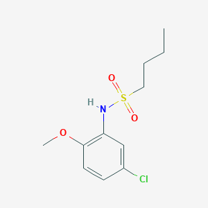 molecular formula C11H16ClNO3S B5295635 N-(5-chloro-2-methoxyphenyl)butane-1-sulfonamide 