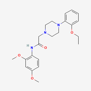 molecular formula C22H29N3O4 B5295768 N-(2,4-dimethoxyphenyl)-2-[4-(2-ethoxyphenyl)piperazin-1-yl]acetamide 