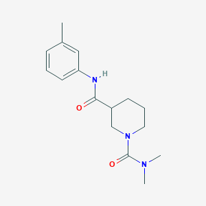 molecular formula C16H23N3O2 B5296067 N~1~,N~1~-dimethyl-N~3~-(3-methylphenyl)piperidine-1,3-dicarboxamide 