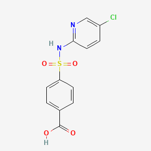 molecular formula C12H9ClN2O4S B5296372 Benzoic acid, 4-[[(5-chloro-2-pyridinyl)amino]sulfonyl]- CAS No. 876717-63-4