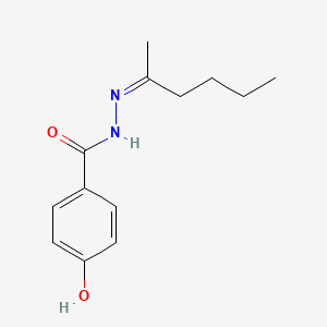 molecular formula C13H18N2O2 B5296861 N-[(Z)-hexan-2-ylideneamino]-4-hydroxybenzamide 
