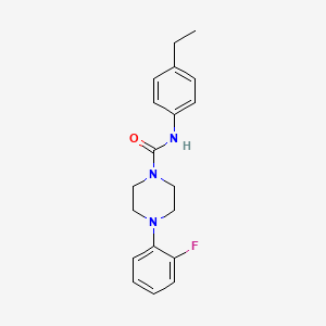 molecular formula C19H22FN3O B5297308 N-(4-ethylphenyl)-4-(2-fluorophenyl)piperazine-1-carboxamide 