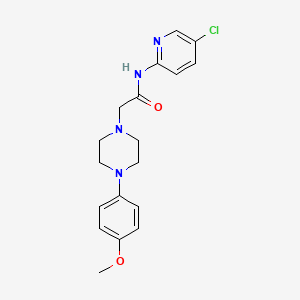molecular formula C18H21ClN4O2 B5297424 N-(5-chloropyridin-2-yl)-2-[4-(4-methoxyphenyl)piperazin-1-yl]acetamide 