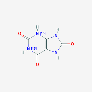 molecular formula C5H4N4O3 B052975 7,9-dihydro-3H-purine-2,6,8-trione CAS No. 62948-75-8
