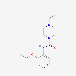 molecular formula C16H25N3O2 B5297533 N-(2-ethoxyphenyl)-4-propylpiperazine-1-carboxamide 