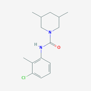 molecular formula C15H21ClN2O B5298332 N-(3-chloro-2-methylphenyl)-3,5-dimethylpiperidine-1-carboxamide 