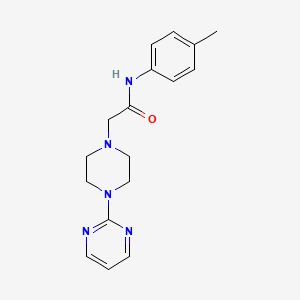 molecular formula C17H21N5O B5298812 N-(4-methylphenyl)-2-[4-(pyrimidin-2-yl)piperazin-1-yl]acetamide 