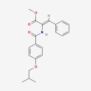 molecular formula C21H23NO4 B5298890 methyl (Z)-2-[[4-(2-methylpropoxy)benzoyl]amino]-3-phenylprop-2-enoate 