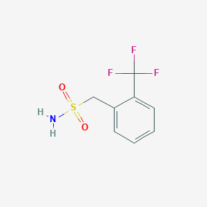 molecular formula C8H8F3NO2S B052989 2-(Trifluoromethyl)benzylsulfonamide CAS No. 112941-35-2