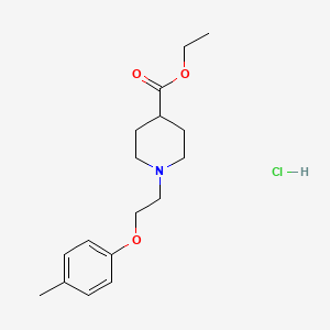 molecular formula C17H26ClNO3 B5298945 Ethyl 1-[2-(4-methylphenoxy)ethyl]piperidine-4-carboxylate;hydrochloride 