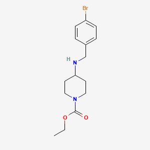 molecular formula C15H21BrN2O2 B5299156 Ethyl 4-[(4-bromophenyl)methylamino]piperidine-1-carboxylate 